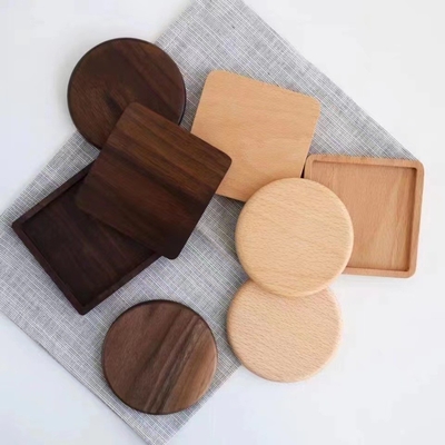 Tatakan Gelas Bambu Kosong Kayu Alami Untuk Cangkir Mug Anti Gores Meja Mat