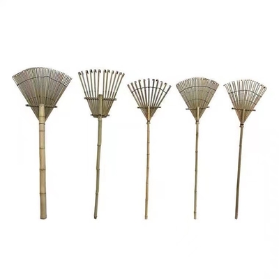 9 Tine 120cm Bamboo Rake Buatan Tangan Ramah Lingkungan Garden Rakes Garu