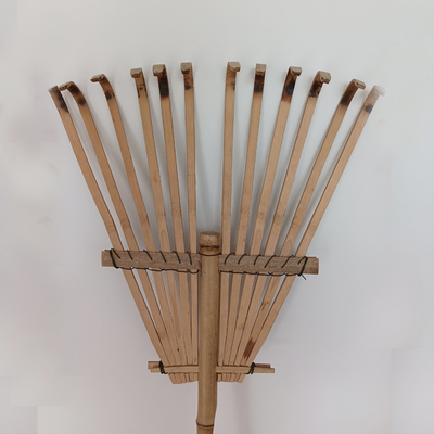 9 Tine 120cm Bamboo Rake Buatan Tangan Ramah Lingkungan Garden Rakes Garu