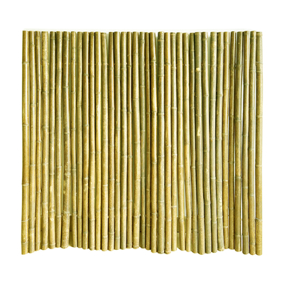 Buatan Tangan Alami 1.5x1.5m Pagar Bambu Dekoratif Pagar Bergulir Halaman Belakang