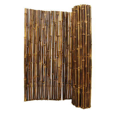 Buatan Tangan Alami 1.5x1.5m Pagar Bambu Dekoratif Pagar Bergulir Halaman Belakang