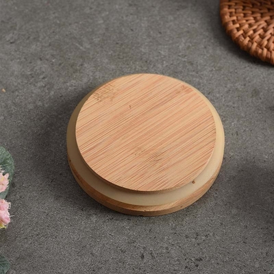 Tutup Bambu Khusus Anti Bocor Untuk Penyimpanan Guci Lilin Mulut Lebar
