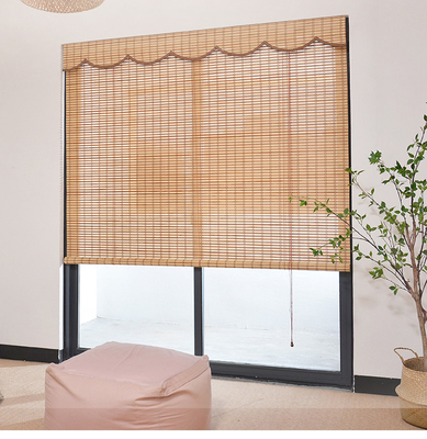 Bamboo Blinds Untuk Jendela Penyaringan Cahaya Jendela Kayu Bamboo Roller Shades Indoor