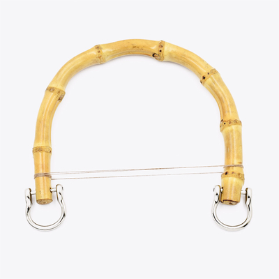 Tas Tangan Bamboo Bundar Tas Tangan Penanganan Dengan Earrings Emas Untuk Tas Tangan Kerajinan Tangan Tas DIY Aksesoris