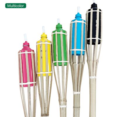 Grosir 120cm bambu obor dan berdiri obor bambu untuk taman lansekap