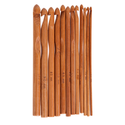 Multifunctional Berbagai Ukuran Karbonisasi Bahan Bambu Jarum merajut Set untuk Pemula