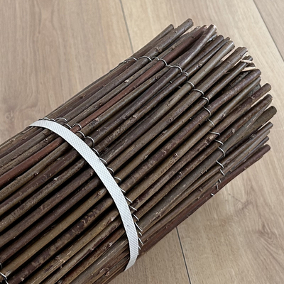 Eco-Friendly Green Natural Willow Fence Gaya Wicker Kerangka Kayu yang Diobati Panas