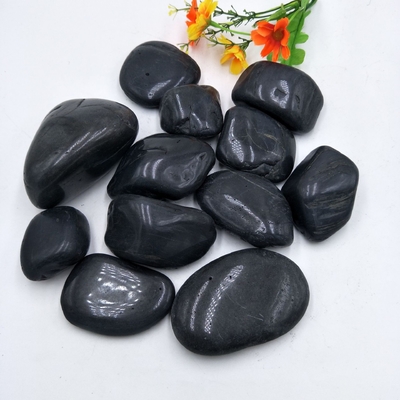 Pebble Polished Pebble Stone Black Polished River Pebbles untuk Landscaping