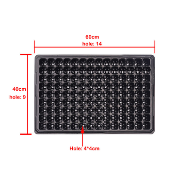 Lantai tebal tahan lama Sayuran Buah Benih Benih Plastik Plug Petani Tray Nursery